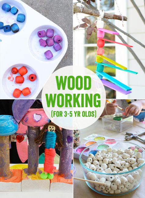 Wood Working Art Projects for kids 3 to 5 year olds Kids Woodworking Projects, Wood Projects For Kids, Paper Flower Art, Wooden Signs Diy, Woodworking Projects For Kids, Woodworking For Kids, Diy Projects For Kids, Diy Wood Signs, Crafts For Kids To Make