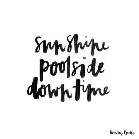 pinterest | @faithkimberly1 Pool Quotes Summer, Lazy Sunday Quotes, Beach Typography, Blessed Sunday Quotes, Pool Quotes, Summer Captions, Quotes Summer, Sunday Feels, Party Quotes