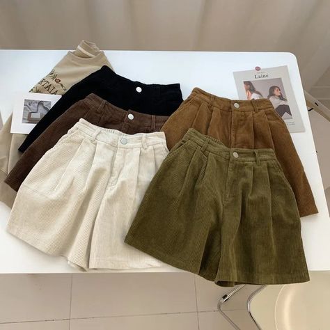 👉 Comment "Shop" order this item 👈 2023 New Corduroy Women's Cargo Shorts Autumn Winter High Waist Wide Leg Shorts Casual Vintage Female Trousers Fashion 👇 SPECIFICATIONSBrand Name: SmlinanDecoration: ButtonDecoration: PocketsFabric Type: CorduroyPant Style: RegularPattern Type: SolidFit Type: RegularStyle: CasualMaterial: PolyesterOrigin: Mainland ChinaCN: GuangdongSeason: Autumn/WinterAge: MIDDLE AGEWaist Type: HIGHGender: WOMENItem Type: ShortsPlace Of Origin: China (Mainland)Closure Type... Black Velvet Shorts, Cargo Shorts Women, Wide Leg Shorts, Corduroy Shorts, Crop Top Sweatshirt, Practical Storage, Corduroy Fabric, Shorts Casual, Trouser Style