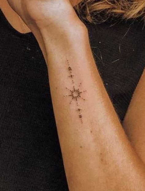 Ster Tattoo, Girl Finger Tattoos, Small Cross Tattoos, Handwriting Tattoos, Small Star Tattoos, Bookish Tattoos, Boho Tattoos, Stylish Tattoo, Bff Tattoos