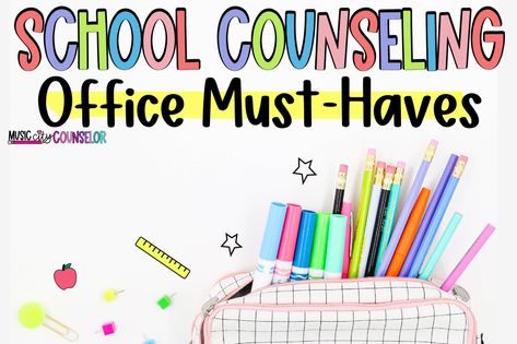 Middle School Counselor Must Haves, Small School Counselor Office Ideas, Middle School Counseling Office, High School Counselors Office, Counseling Office Design, Elementary School Counseling Office, Middle School Counselor, School Counseling Office, School Counselor Office