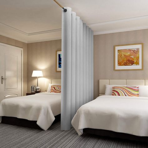 10 Room Divider Curtains and Screens Privacy Room Divider, Room Divider Ideas Diy, Bedroom Divider, Curtain Divider, Health Meals, Curtain Room Divider, Divider Curtain, Hanging Room Dividers, Diy Room Divider