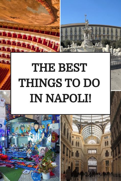 The best things to do in Napoli include visiting theaters, historical buildings, cultural shrines, and ornate shopping galleries. Napoli Travel, Things To Do In Naples, Napoli Italy, Europe Travel Outfits, Pompeii And Herculaneum, San Gregorio, Things To Do In Italy, Best Of Italy, Visit Places