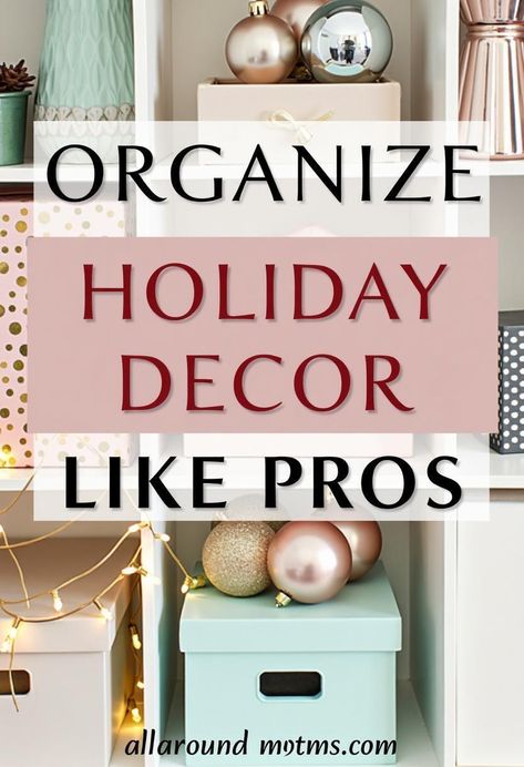 Professional organizers employ strategic methods to efficiently store and manage holiday decorations. These techniques include using clear, labeled containers, categorizing items by holiday or room, and implementing protective measures for delicate ornaments. Such approaches not only save space but also simplify annual decorating and post-holiday cleanup. Discover how these expert strategies can transform your seasonal storage and enhance your festive preparations. Organizing Holiday Decor Storage Ideas, Christmas Storage Organization, Organize Holiday Decor, Holiday Storage Labels, Holiday Organization Storage, Seasonal Storage, Stackable Plastic Storage Bins, Magnetic Organizer, Tangled Lights