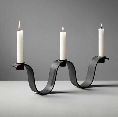 Jean Royère iron candlestick 1946 Via @margauxlafond 🕯️🕯️🕯️⁠ #civildawnstudioinspiration Fire Sculpture, Stand Design Ideas, Colourful Living Room Decor, Wrought Iron Candle Holders, Art Nouveau Furniture, Iron Candle Holders, Sheet Metal Fabrication, Iron Candlesticks, Standing Candle Holders