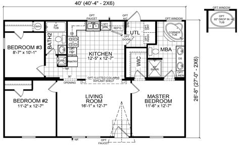 floor plans 40x30 | The Arcola model has 3 Beds and 2 Baths. This 1067 square foot Double ... 40x30 House Plans, 3 Bed Mobile Home Plans, 16x40 Shed House Plans 3 Bedroom, 2 Bedroom Single Wide Mobile Home Floor Plans, Triple Wide Mobile Homes Floor Plans, Triple Wide Manufactured Home Floor Plans, Harris House, Coastal Cottages, 30x40 House Plans