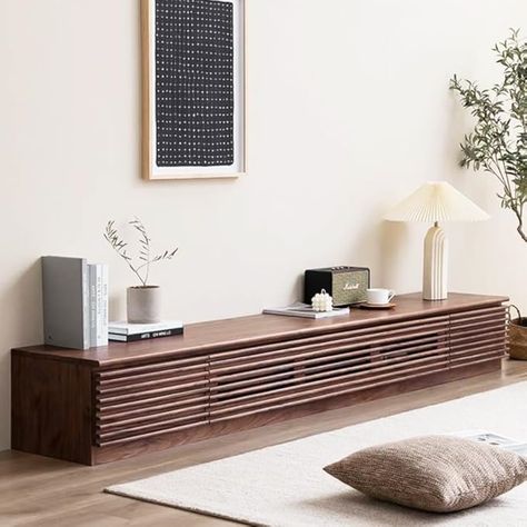 【Ideal Home Decoration】A clean-lined silhouette, the slatted door design give this piece a mid-century feel. With the unique apparence and useful function, this low profile TV stand is the perfect addition to your living room, lounge or recreation area.
#tvstand #console #livingroomfurniture #homedecor @marcallenltd Minimalist Tv Stand, Tv Stand With Drawers, Wood Media Console, Mid Century Modern Tv Stand, Wood Tv Cabinet, Tv Stand Cabinet, Solid Wood Tv Stand, Tv Stand With Storage, Rack Tv