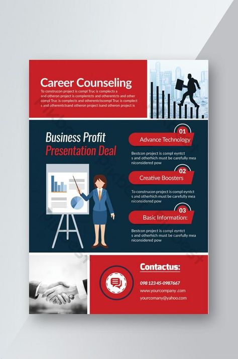 Career Counseling Presentation Business Flyer#pikbest# Counseling Brochure, Career Counselor, Career Counseling, Design Career, Career Guidance, Income Ideas, Profitable Business, Ppt Template, Word Template