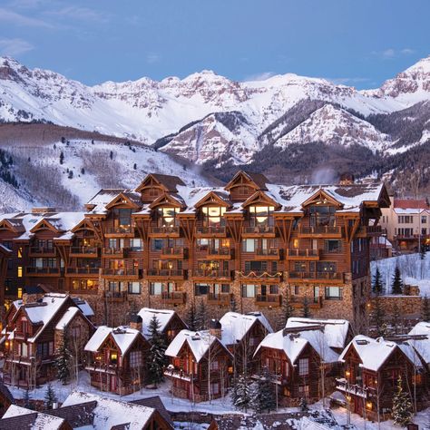 Lodge Aesthetic, Ski Village, Ski Hotel, Birth Colors, Colorado Winter, Telluride Colorado, Colorado Skiing, Ski Lodge, Winter Color