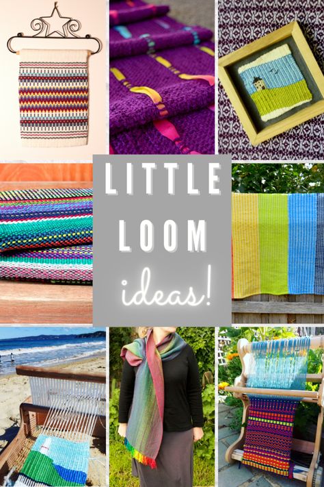 Weave Loom Patterns, Mini Loom Projects, Small Weaving Looms, Small Loom Projects, Mini Weaving Projects, Lap Loom Weaving Projects, Small Loom Weaving Projects, Small Weaving Projects, Mini Loom