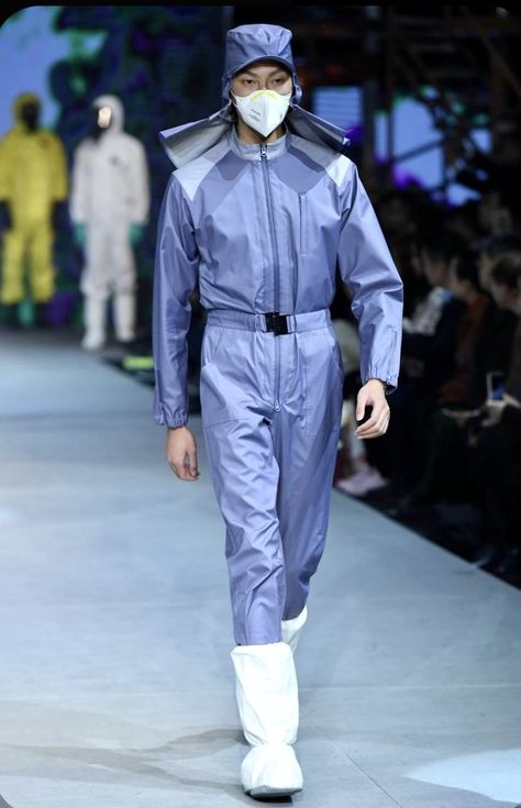 Laboratory Clothes, Ppe Kit, China Fashion Week, Laboratory Design, Healthcare Uniforms, Post Apocalyptic Fashion, Apocalyptic Fashion, Xtreme Couture, Denim Fashion Women