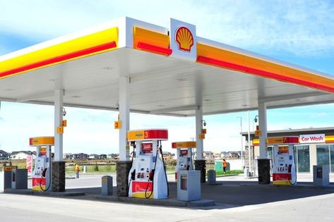 Shell Gas Station, State Farm Insurance, Petrol Price, Station Service, Goldman Sachs, Old Gas Stations, Canopy Design, Petrol Station, Filling Station