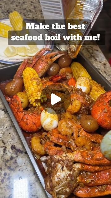 Shrimp Boil Recipe, Seafood Boil Recipes, Asmr Food, Seafood Boil, Sea Food, Fresh Seafood, Easy Food, Food Bowl, Delicious Soup