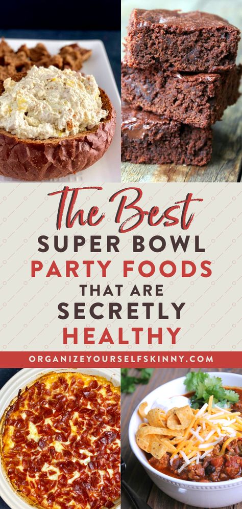 Super Bowl Food For A Crowd, Healthy Superbowl Party Food Ideas, Superbowl Food Ideas, Healthy Super Bowl Recipes, Superbowl Party Food Healthy, Football Party Food Appetizers, Superbowl Party Food Easy, Super Bowl Party Food Ideas, Superbowl Foods