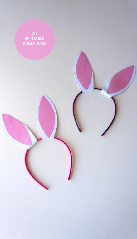 Make Your Own Bunny Ears with a Headband #Frugal easter craft for kids Paper Bunny Ears, Bunny Ears Template, Diy Bunny Ears, Bunny Brunch, Easter Craft For Kids, Diy Teddy Bear, Paper Bunny, White Dahlia, Bunny Ears Headband