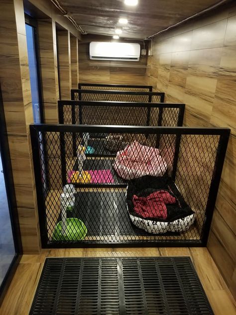 Puppy Whelping Shed, Garage For Dogs, Diy Garage Dog Kennel Ideas, Diy Dog Kennels Indoor, Dog Boarding Kennels Designs, Kennel Setup Ideas, Multi Dog Kennel Ideas, Indoor Dog Kennel Ideas For Large Dogs, Dog Shed House