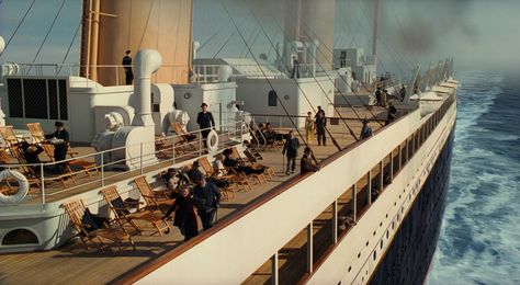 The deck. Original Titanic, Aesthetic Titanic, Titanic Aesthetic, Titanic Ii, Leonardo Dicaprio And Kate Winslet, Titanic Kate Winslet, Rms Olympic, Rose Dewitt Bukater, Titanic Rose