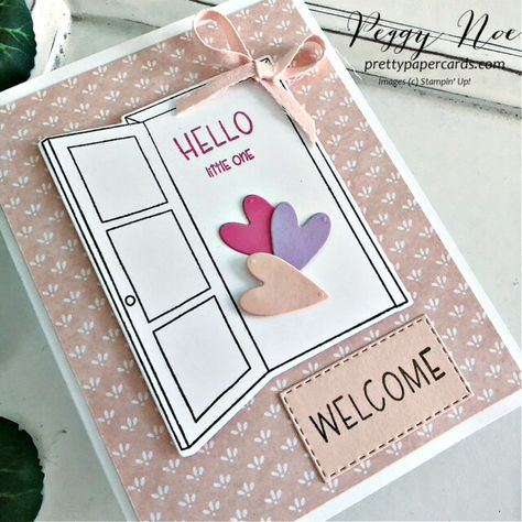 Welcome Card Design Ideas, Welcome Back Cards Ideas Diy, Welcome Greeting Cards Ideas, Welcome Card Design, Warm Welcome Stampin Up Cards, Welcome Back Cards Ideas, Welcome Card Ideas, Welcome Cards, Welcome Home Cards