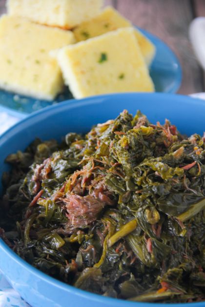 Mustard and Turnip Greens Ho Cakes, Mixed Greens Recipe, Greens Recipe Soul Food, Water Cornbread, Southern Collard Greens, Fried Cornbread, Squash Boats, Hot Water Cornbread, Collard Greens Recipe