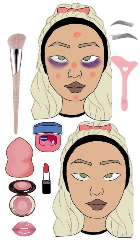 Maquiagem 💄💋 Paper Doll Skin Care Printable, Paper Makeup Faces, Paper Doll Face, Makeup Printables, Printable Diy Crafts, Paper Makeup, Paper Face, Free Printable Paper Dolls, Happy Jar