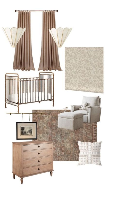 Transitional Nursery, Decorating Nursery, Nursery Design Girl, French Nursery, Million Dollar Baby, Baby Nursery Inspiration, Baby Room Ideas, Nursery Room Design, Girl Nursery Room