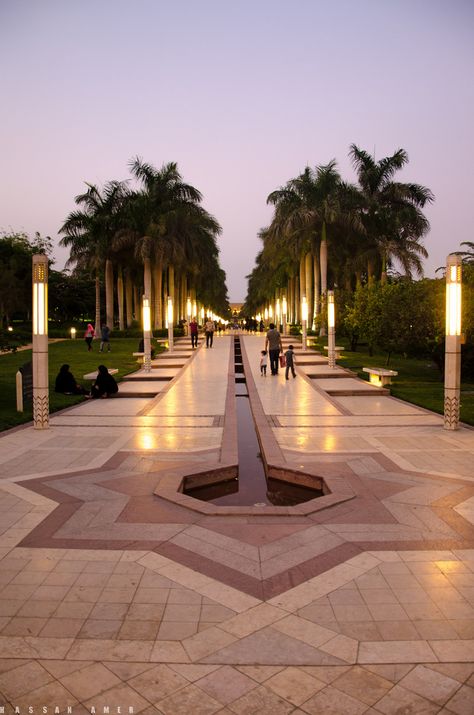 Al-Azhar park -Cairo Al Azhar, Landscape Architecture Design, Egypt Travel, Cairo Egypt, Luxury Homes Dream Houses, Islamic Architecture, Gate Design, Beautiful Places To Travel, Landscape Lighting