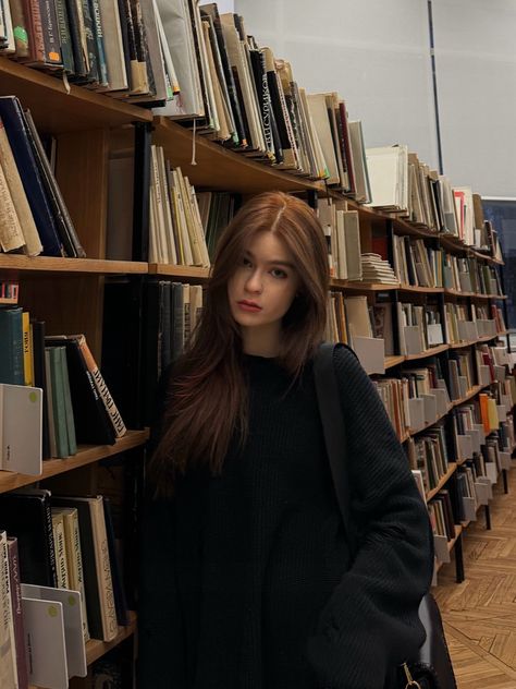 ig: kaokiii Library Selfie Ideas, Nerd Girl Aesthetic, Nerdy Girl Aesthetic, Appalachian Horror, Nutcracker Season, Photographs Ideas, Nerdy Girl, Brooklyn Baby, Healthy Girl