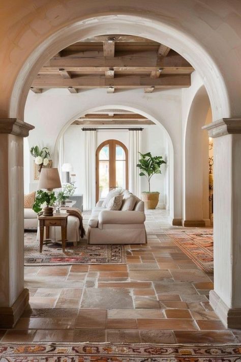 Old Money Interior Design, Old Money Interior, Trendy Paint Colors, Boho Decor Ideas, Spanish Home Decor, Hacienda Style Homes, Townhouse Interior, Italy House, Mediterranean Interior