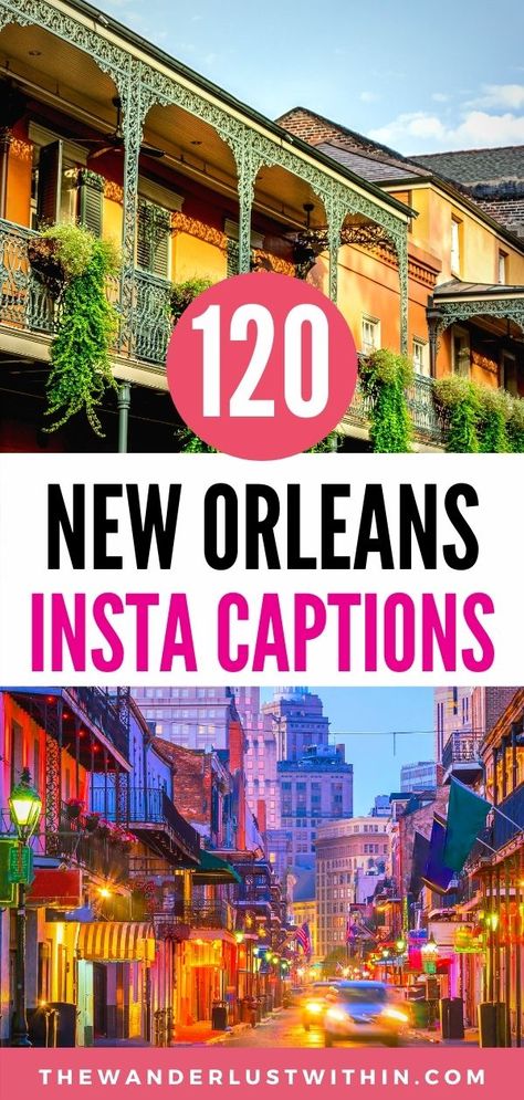 Looking for New Orleans Captions for Instagram? Check out this list of the best New Orleans Quotes | bourbon street new orleans quotes nola mardi gras new orleans quotes funny big easy new orleans quotes travel new orleans photo captions for new orleans quotes love | nola sayings new orleans quotes french quarter mardi gras captions new orleans quotes instagram funny new orleans captions instagram | new orleans puns new orleans sayings funny new orleans phrases sayings new orleans quotes words New Orleans Quotes Nola, Mardi Gras Captions, New Orleans Captions Instagram, New Orleans Sayings, New Orleans Quotes, Quotes French, Photo Captions, Funny Travel Quotes, Louisiana Travel