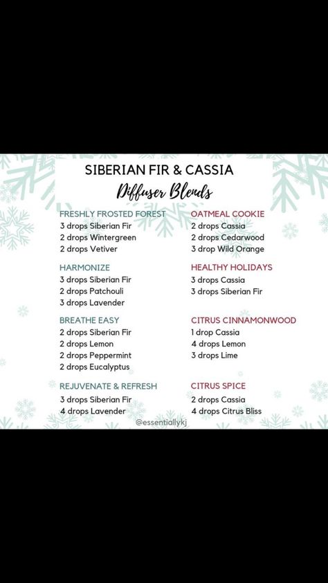 Doterra Siberian Fir Diffuser Blends, Cassia Diffuser Blends Doterra, Cassia Diffuser Blends, Siberian Fir Diffuser Blends, Christmas Diffuser Blends, Oils For Energy, Doterra Blends, Doterra Recipes, Siberian Fir