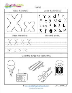 ABC Worksheets - Letter X - Alphabet Worksheets Letter X Worksheets Kindergarten, Letter X Preschool Worksheets, Letter X Worksheets For Preschoolers, Letter X Worksheet, X Worksheet, Science Worksheets For Kindergarten, Kids Handwriting Practice, Abc Worksheets, Alphabet Worksheets Kindergarten