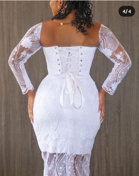 Lace Dress Classy For Church, White Lace Dress Styles Ghana, Lace Dress Styles Ghana, Lace Short Gown Styles, Corset Lace Dress, White Lace Dress Short, Pretty Lace Dresses, Lace Dress Classy, Fancy Short Dresses