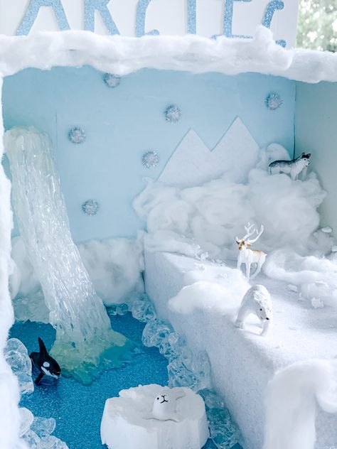 Arctic Tundra Biome Project, Igloo Diorama, Diorama Arctic, Habitat Diorama Project, Penguin Project, Habitat Diorama, Habitat Project, Penguins Project, Arctic Habitat