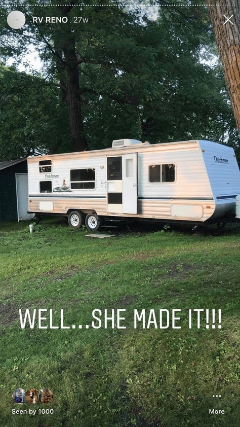 MY $500 CAMPER REMODEL THAT I DID ALL BY MYSELF Farmhouse Camper, Camper Remodeling, Camper Trailer Remodel, Vintage Camper Remodel, Diy Camper Remodel, Rv Makeover, Travel Trailer Remodel, Camper Remodel, Camper Makeover