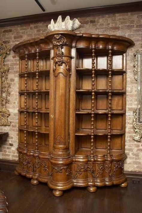 A Victorian Bookcase Victorian Bookcases, Victorian Rooms, Victorian Desk, Open Bookshelf, Parlor Table, Antique Side Table, Open Bookshelves, Vintage Tables, Victorian Furniture