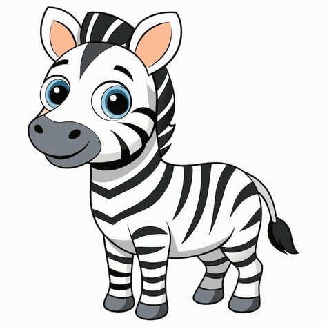 Premium Vector | Cute zebra cartoon Zebra Cartoon Images, Zebra Cartoon Drawing, Cute Zebra Cartoon, Zebra Vector, Zebra Clipart, Zebra Cartoon, Busy Activities, School Wall Art, Animal Habitats