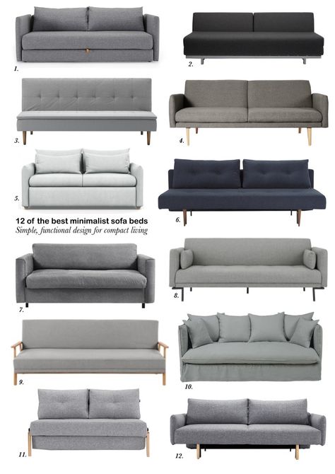 12 of the best minimalist sofa beds for small spaces Sofa Beds For Small Spaces, Quality Sofa Bed, Sofas Design, Sofa Bed For Small Spaces, Small Sofa Bed, Beds For Small Spaces, Minimalist Sofa, Sofas For Small Spaces, Sofa Bed Design