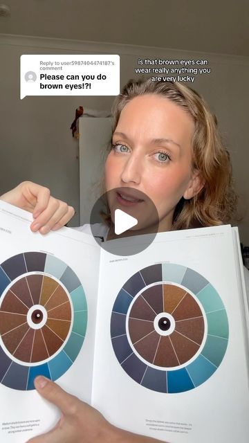 Best Eyeshadow Colors for BROWN EYES 👀!! 

#browneyes #browneyesmakeup | Instagram Brown Eyes Color Wheel, Color Wheel Brown Eyes, Best Color For Brown Eyes, Colors That Make Brown Eyes Pop, Cognac Brown Eyes, Russet Brown Eyes, Chestnut Brown Eyes, How To Make Brown Eyes Pop, Makeup For Dark Brown Eyes