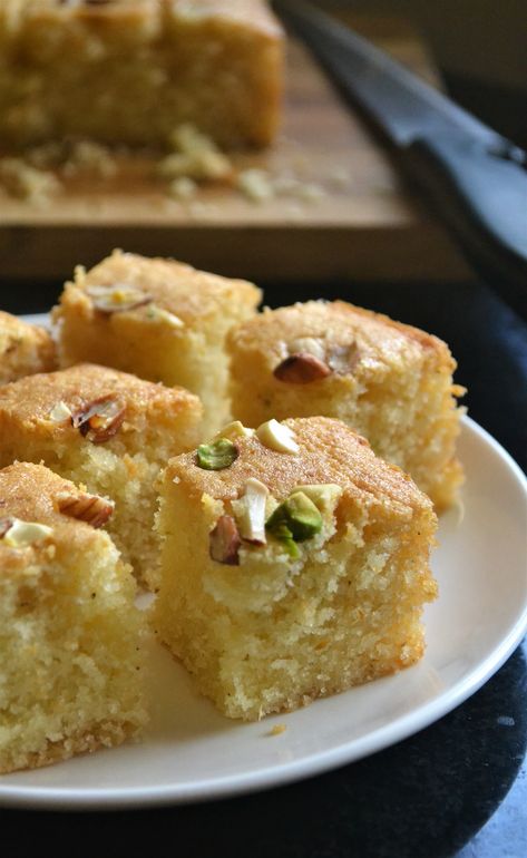 Tea Time Cakes, Resepi Biskut, Resipi Kek, Semolina Cake, Apple Cake Recipe, Eggless Cake Recipe, Eggless Desserts, Cake Video, Eggless Recipes