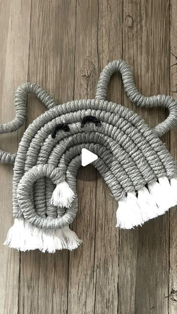 Joselyn Ann on Instagram: "Stop… this macrame elephant is the cutest thing🐘 I have been having so much fun with macrame lately. I am wanting to try a butterfly next!🦋 What other animals would you want to see?

#macrame #animalmacrame #macrameelephant #elephantdecor #wallhanging #elephantwallhanging #animalmacrame #macramedecor #macramemobile #macramekeychain #homedecor #babydecor #babyroom #nursery #nurserydecor" Macrame Elephant, Elephant Wall Hanging, Elephant Decor, Macrame Decor, Baby Decor, A Butterfly, Baby Room, The Cutest, Nursery Decor