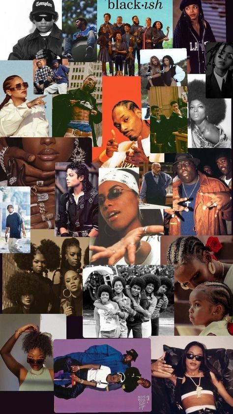 Bhm Wallpaper Aesthetic, Bhm Wallpaper, Black Culture Collage, 90s Asthetics Wallpaper, Trendy Wallpaper Iphone Baddie, 90s Rnb Aesthetic Wallpaper, Black Culture Aesthetic Wallpaper, Trap Aesthetic Wallpaper, Aaliyah Wallpaper