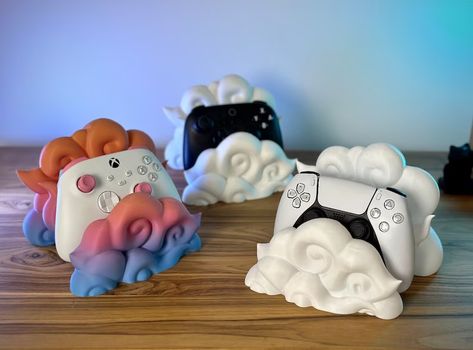 Clay Controller Holder, Xbox Controller Holder, Xbox Controller Stand, Ps5 Accessories, Game Controller Holder, Control Xbox, 3d Printer Art, Game Stand, Controller Holder