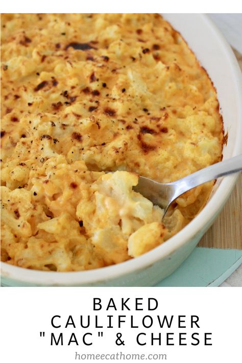 Roasted Cauliflower Mac And Cheese, Healthy Mac And Cheese Clean Eating, Riced Cauliflower Mac And Cheese, Low Calorie Cauliflower Mac And Cheese, Coliflower Mac And Cheese Healthy, Low Carb Bakes, Cauliflower Mac Cheese Recipes, Califlower Mac & Cheese Easy, Low Carb Cauliflower Mac And Cheese