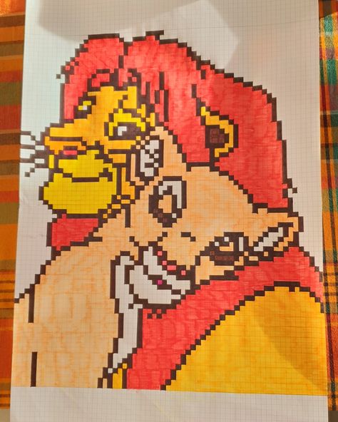 Graph Paper Drawings Disney, Halloween Grid Art, Pixel Art With Grid, Pixel Art Difficile, Pixel Art Disney, Disney Pixel Art, Square Drawing, Modele Pixel Art, Graph Paper Drawings