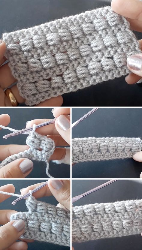 Crochet Bead Stitch, Crochet Waffle Stitch, Bead Stitch, Crochet Knit Stitches, Linen Stitch, Beginner Knitting Projects, Start Knitting, Bead Stitching, Modern Crochet