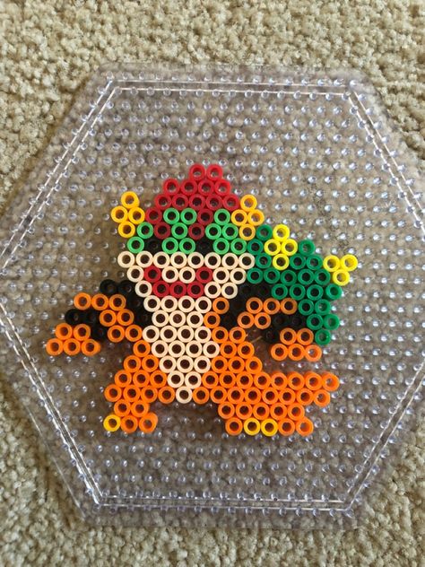 Perler Beads Disney Villains, Mario Characters Perler Beads, Mario Melty Bead Patterns, Mario Melty Beads, Perler Bead Bowser, King Boo Perler Beads, Perler Designs Ideas, Nerd Perler Bead Patterns, Unique Perler Bead Ideas