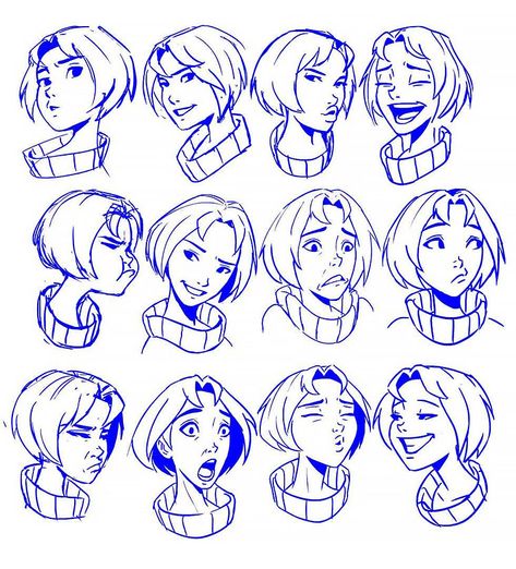 15+ Cartoon Facial Expression Drawing Ideas - Beautiful Dawn Designs Facial Expressions Drawing, Different Expressions, Cartoon Expression, Drawing Face Expressions, Drawing Cartoon Faces, Face Drawing Reference, Anime Expressions, Drawing Expressions, 캐릭터 드로잉