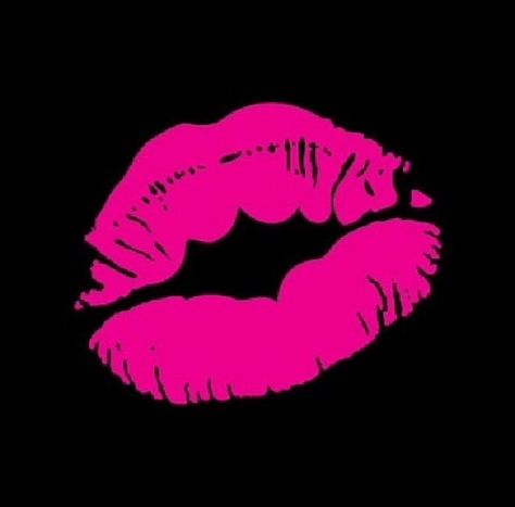 #monsterhigh #draculaura Kiss Mark Black Background, Pink Kiss Mark, Kiss Pfp, Pink Neon Wallpaper, Ipad Picture, Pink And Black Wallpaper, Lipstick Mark, Kiss Mark, Pink Wallpaper Hello Kitty