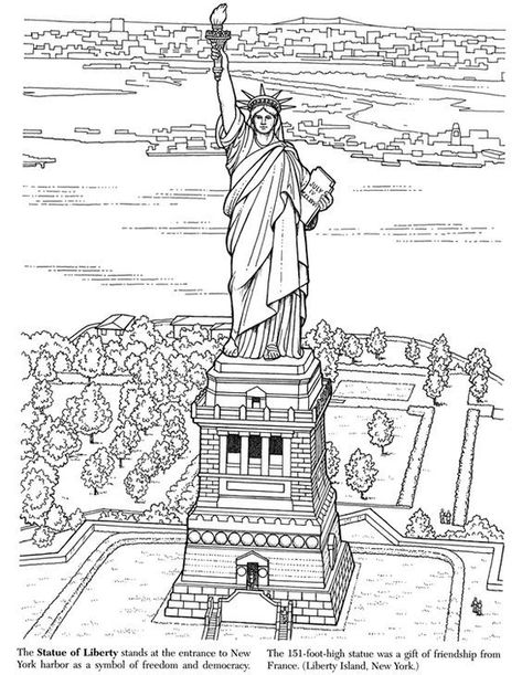 Hello everyone, I am a graphics designer. If your need any kid's coloring book page or coloring page.Love to work this type of works. please, inbox me. Thank you so much guyz. American Landmarks, Flag Coloring Pages, Patriotic Art, Dover Publications, Coloring Pages For Adults, Color Pages, Coloring Book Pages, Book Page, Coloring Pictures