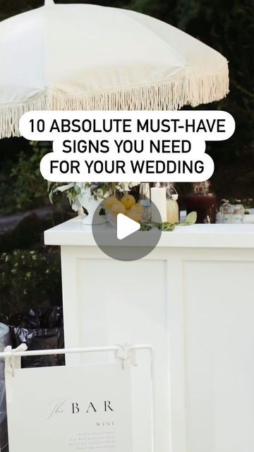 Wedding Planning Ideas & Tips on Instagram: "✨10 Absolute Must-Have Signs You Need For Your Wedding✨  Creating signs for your wedding can add a personalized touch and help guide your guests through the event. Here are ten sign ideas:   1. Welcome Sign: “Welcome to the Wedding of [Your Names] - [Date]” 2. Ceremony Sign: “Ceremony This Way” or “Ceremony” 3. Seating Sign: “Pick a Seat, Not a Side. We’re All Family Once the Knot is Tied” 4. Unplugged Ceremony Sign: “Welcome to Our Unplugged Ceremony. Please Turn Off All Devices and Enjoy This Moment With Us” 5. Program Sign: “Order of Events: Ceremony, Cocktail Hour, Dinner, Dancing” 6. Guest Book Sign: “Please Sign Our Guest Book” 7. Cards and Gifts Sign: “Cards and Gifts Here” 8. Menu Sign: “Tonight’s Menu: [List of dishes]” 9. Bar Sign: “Ba Unplugged Ceremony Sign, Wedding Sign Decor, Unplugged Ceremony, Cards And Gifts Sign, Ceremony Sign, Wedding Planning Ideas, Wedding Ceremony Signs, Menu List, Pick A Seat